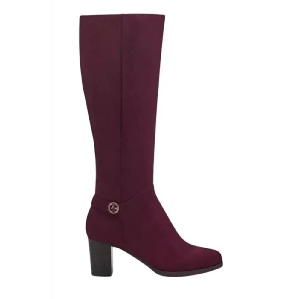 GIANI BERNINI/ Adonnys / Tall / Block Heel / Burgundy / Wine / Italian Boots